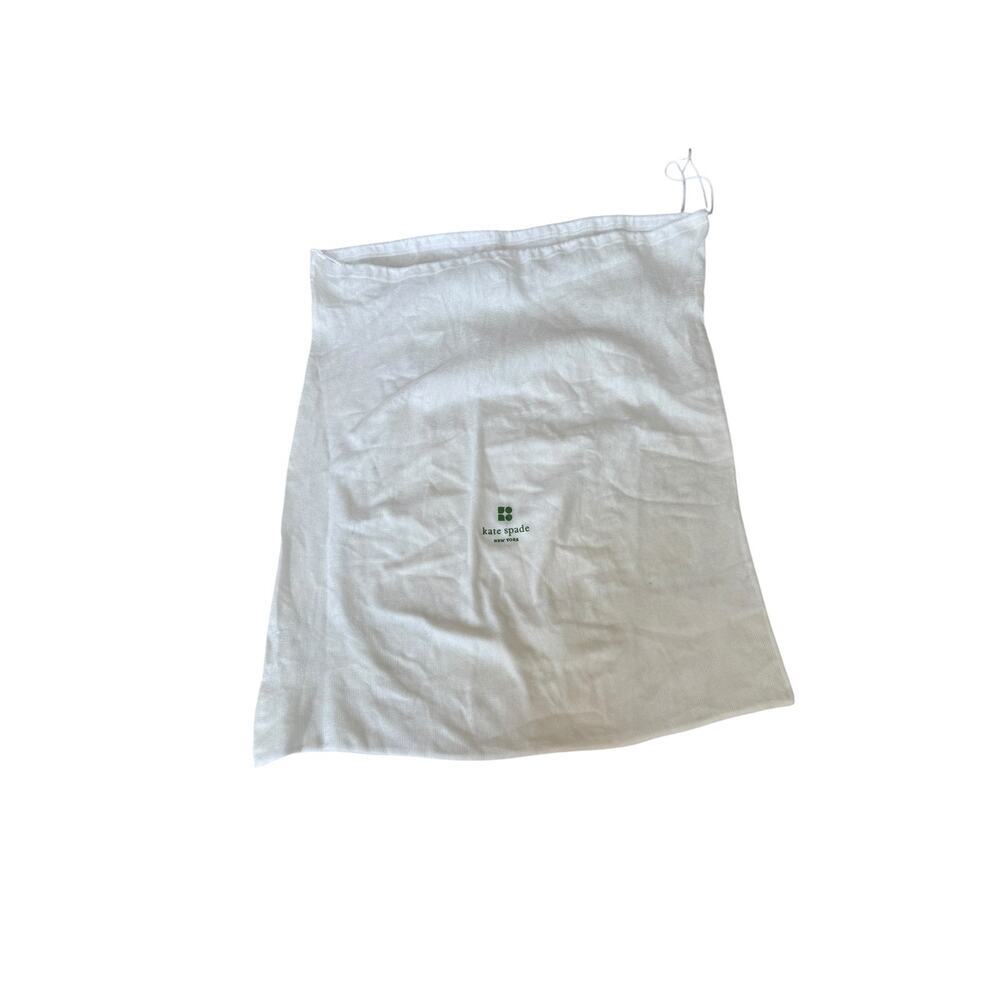 Kate Spade White Draw String Dust Bag Cover for Purses and Shoes